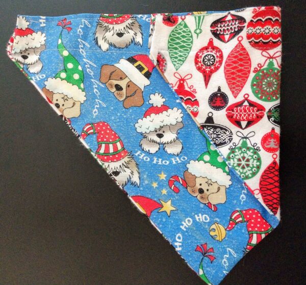 Christmas Reversible Slide on Collar Bandana