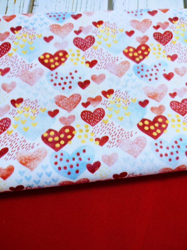 Confetti Hearts Slide on Collar Bandana Blanchard and Co Gibsonville NC 27249