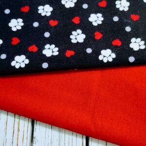 Happy Paws with Hearts Slide on Collar Bandana Blanchard and Co Gibsonville NC 27249